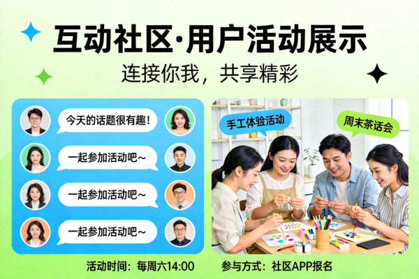 互动社区与用户活动展示